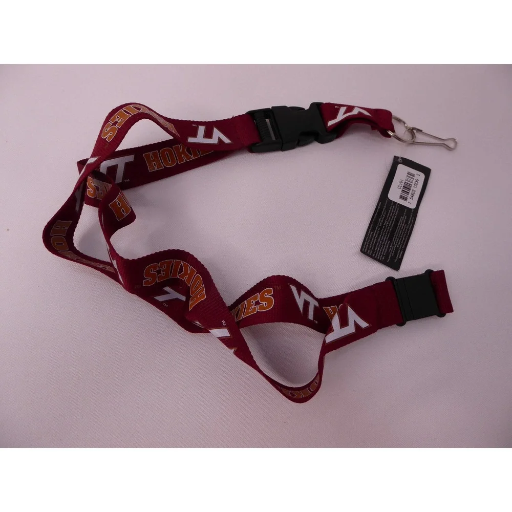 NWT Virginia Tech Hokies VT Lanyard with Safety Release Collegiate Licensed